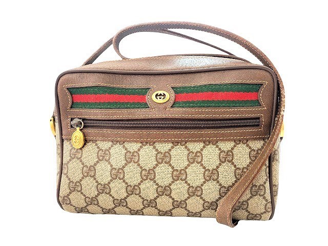 1円～ 中古 GUCCI オールドグッチ シェリーライン ショルダーバッグ