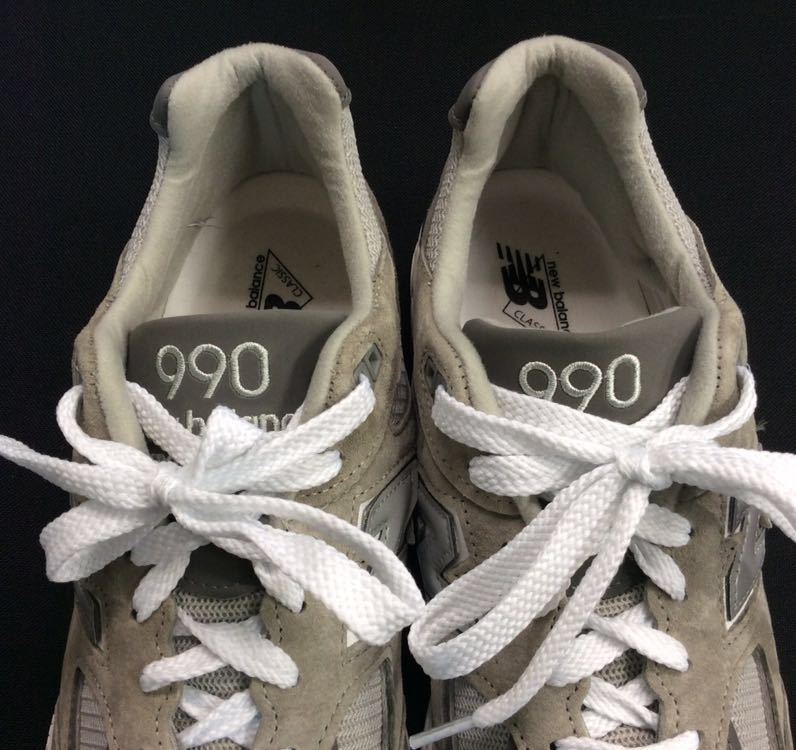 美品 New Balance ニューバランス M990GY2 スニーカー グレー USA製