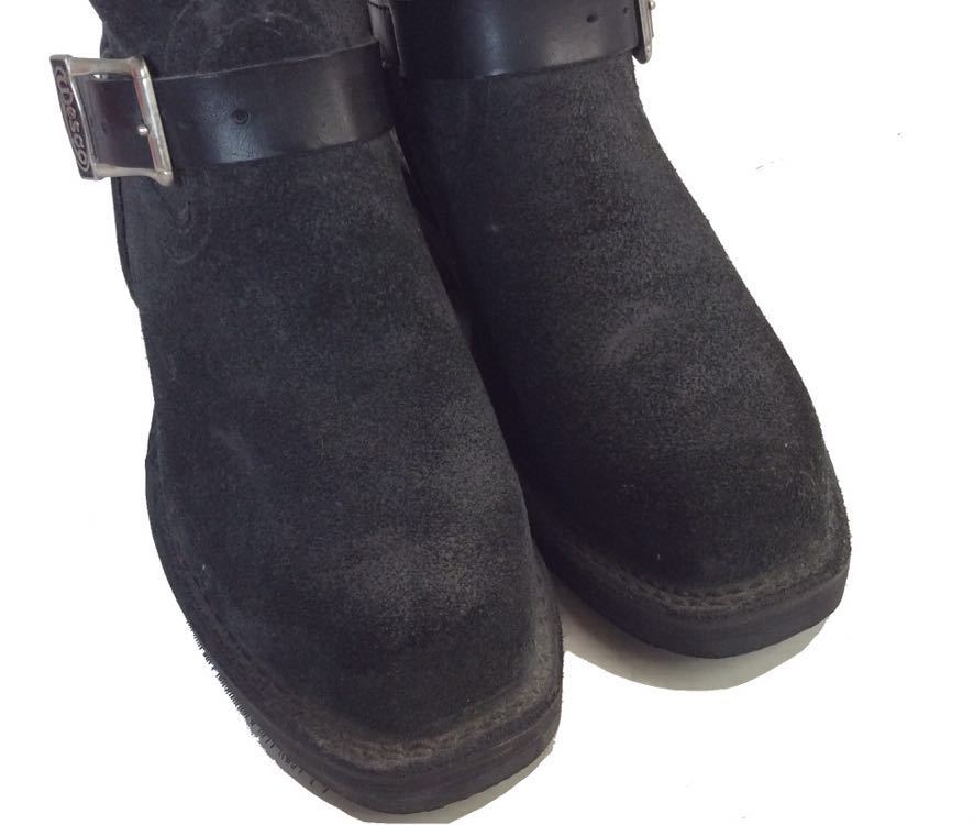 WESCO ウエスコ Custom Fit The Boss カスタムフィット ボス エンジニアブーツ スウェード レザー ブラック 7E_画像3
