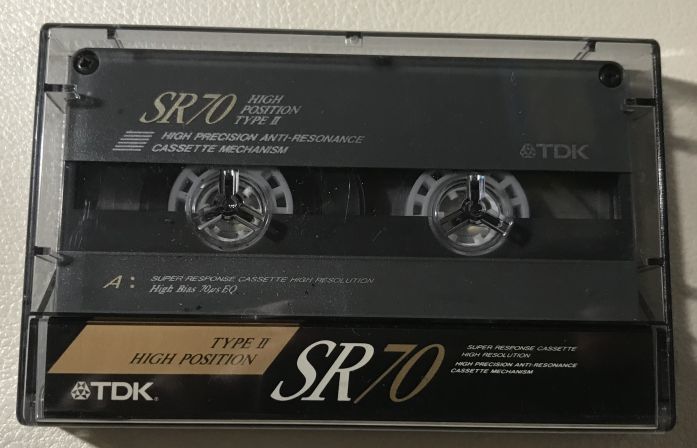 カセットテープ TDK SR70 ハイポジ TYPEⅡ 爪あり_画像3
