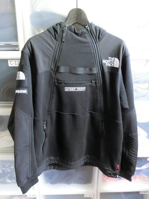 Supreme x THE NORTH FACE Steep Tech Hooded Sweatshirt パーカー ジャケット M ブラック #NT01602I シュプリーム ノースフェイス_画像1