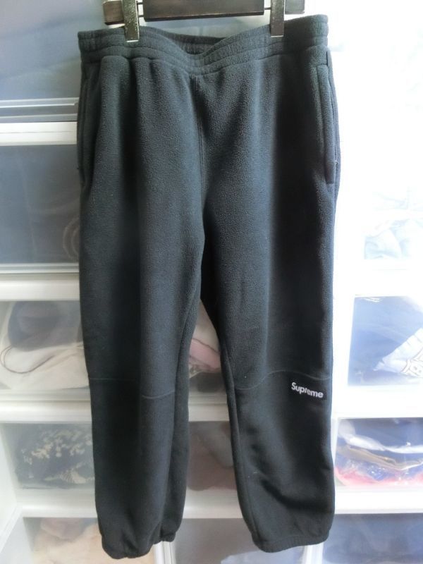 Supreme Polartec Pant ポーラテック フリースパンツ M ブラック