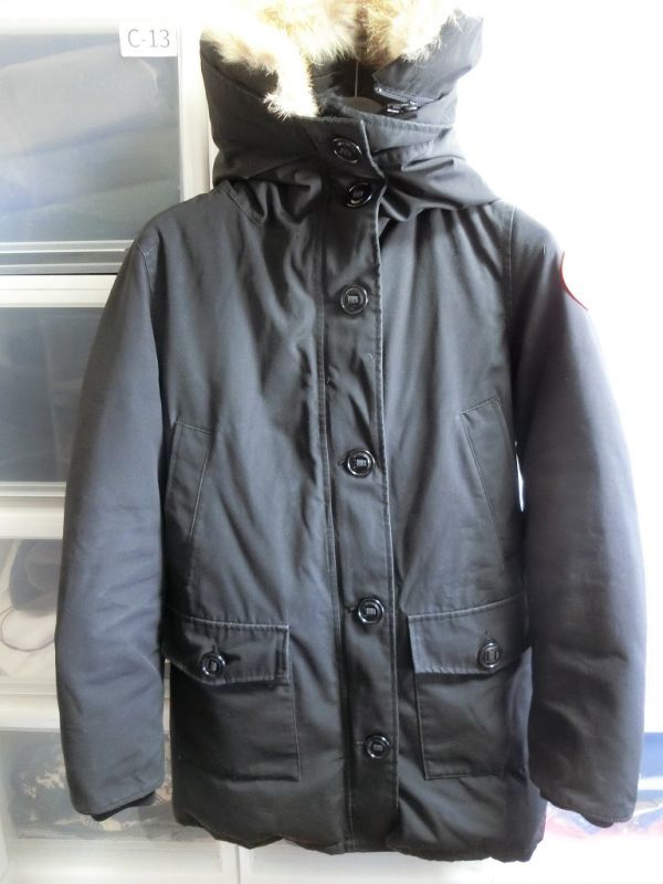 CANADA GOOSE BRONTE PARKA ロング ダウン ジャケット S/P ブラック