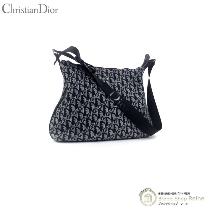 クリスチャンディオール （Christian Dior） ヴィンテージ トロッター メッセンジャー ショルダー バッグ BO-B-0062 ブラック（中古）