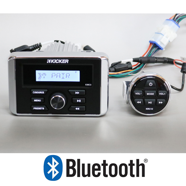 【即納】Kicker 防水ブルートゥースアンプ リモコン付き マリンジェット Bluetooth ジェットスキー キッカー 管理番号[UH0223]