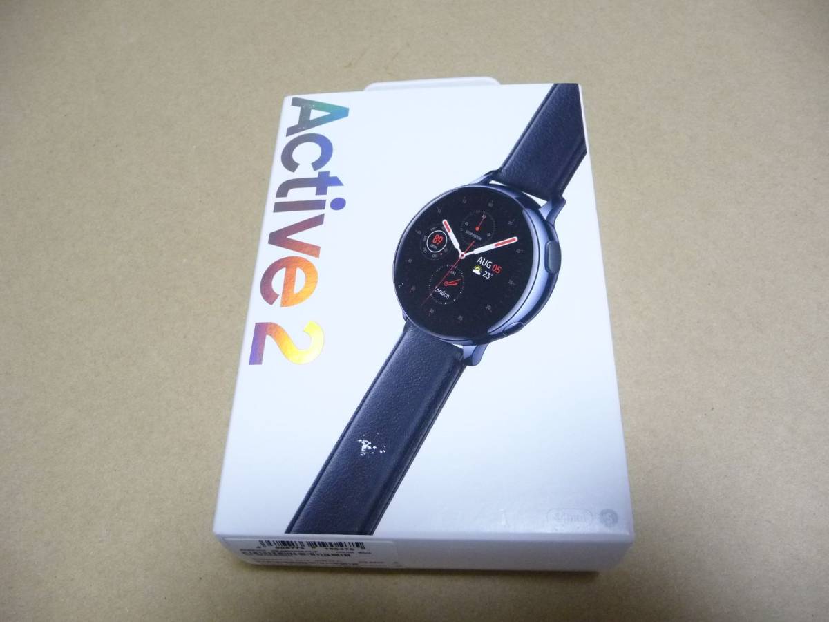 ◆新品未開封 サムスン ウェアラブル端末 Galaxy Watch Active2 44mm ブラック（ステンレス） SM-R820NSKAXJP 1点限り_画像1