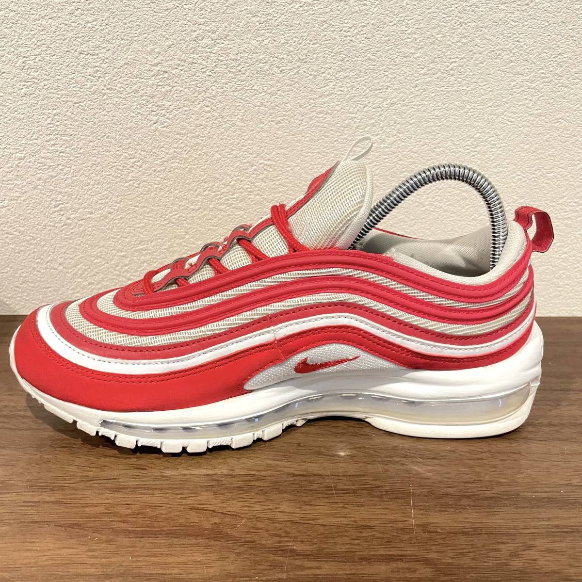 NIKE iD AIR MAX 97 ナイキ エア マックス 97 レッド レディース ローカットスニーカー カジュアル ストリート アメカジ 古着 美品 24.5cm