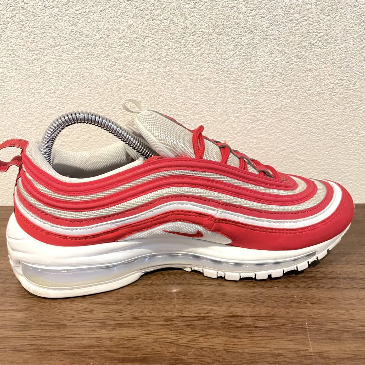 NIKE iD AIR MAX 97 ナイキ エア マックス 97 レッド レディース ローカットスニーカー カジュアル ストリート アメカジ 古着 美品 24.5cm