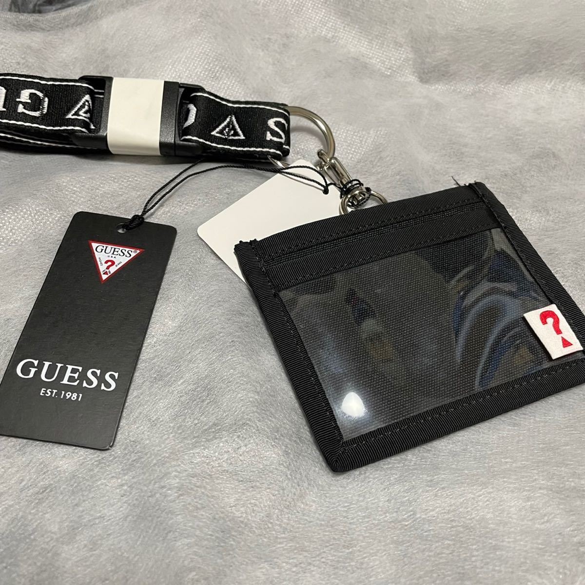 新品タグ付き GUESS ゲス パスケース カードケース 定期入れ ロゴ