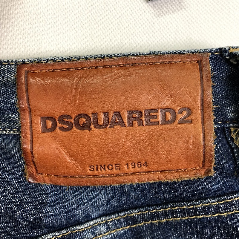 DSQUARED2 ディースクエアード デニムパンツ ボトム S74LB0105 サイズ48 コットン インディゴ メンズ 05 DSQUARED2 SINCE1964 デニム 48