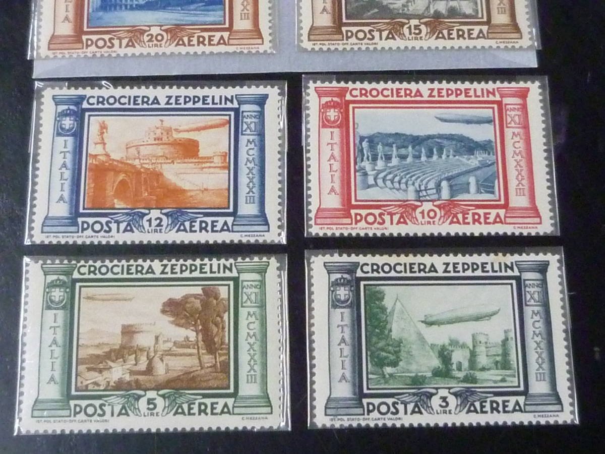 22SE A N65 Italy stamp 1933 year aviation SC#C42-47 6 kind . unused NH*VF * explanation field obligatory reading 