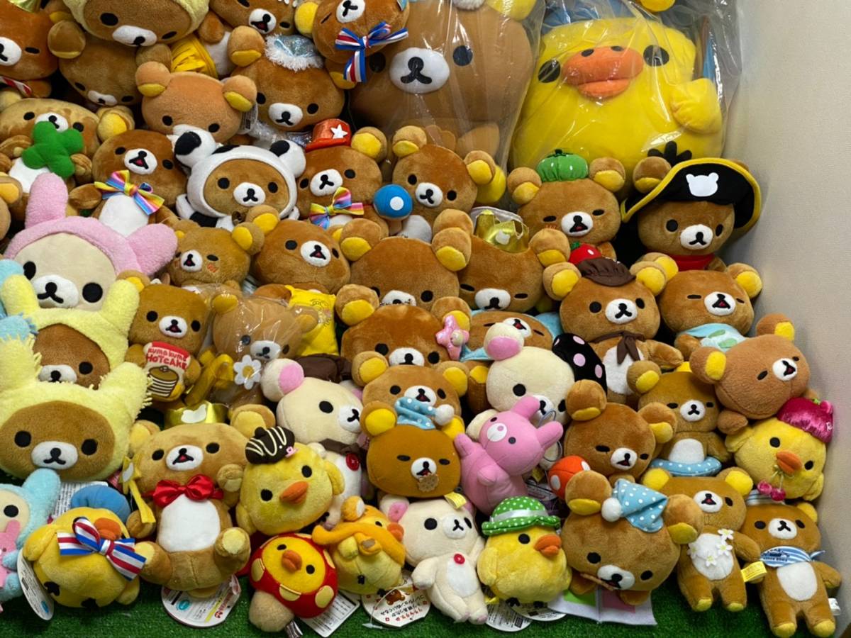 リラックマ キャラクター グッズ まとめ 色々 大量 ぬいぐるみ BIG XL 〇16-160 リラックマ ぬいぐるみ 大量 一番くじ ラストワン キー