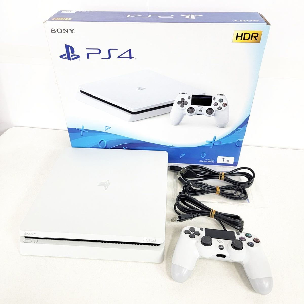 PS4 PlayStation4 本体 グレイシャーホワイト CUH-2200B B02 1TB 箱