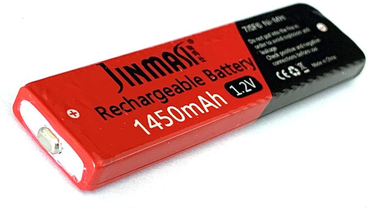 Jinmasi CDプレーヤー MDプレーヤー 用 充電池 (ニッケル水素電池 ガム電池)【NH-14WM NH-10WM HHF_画像1