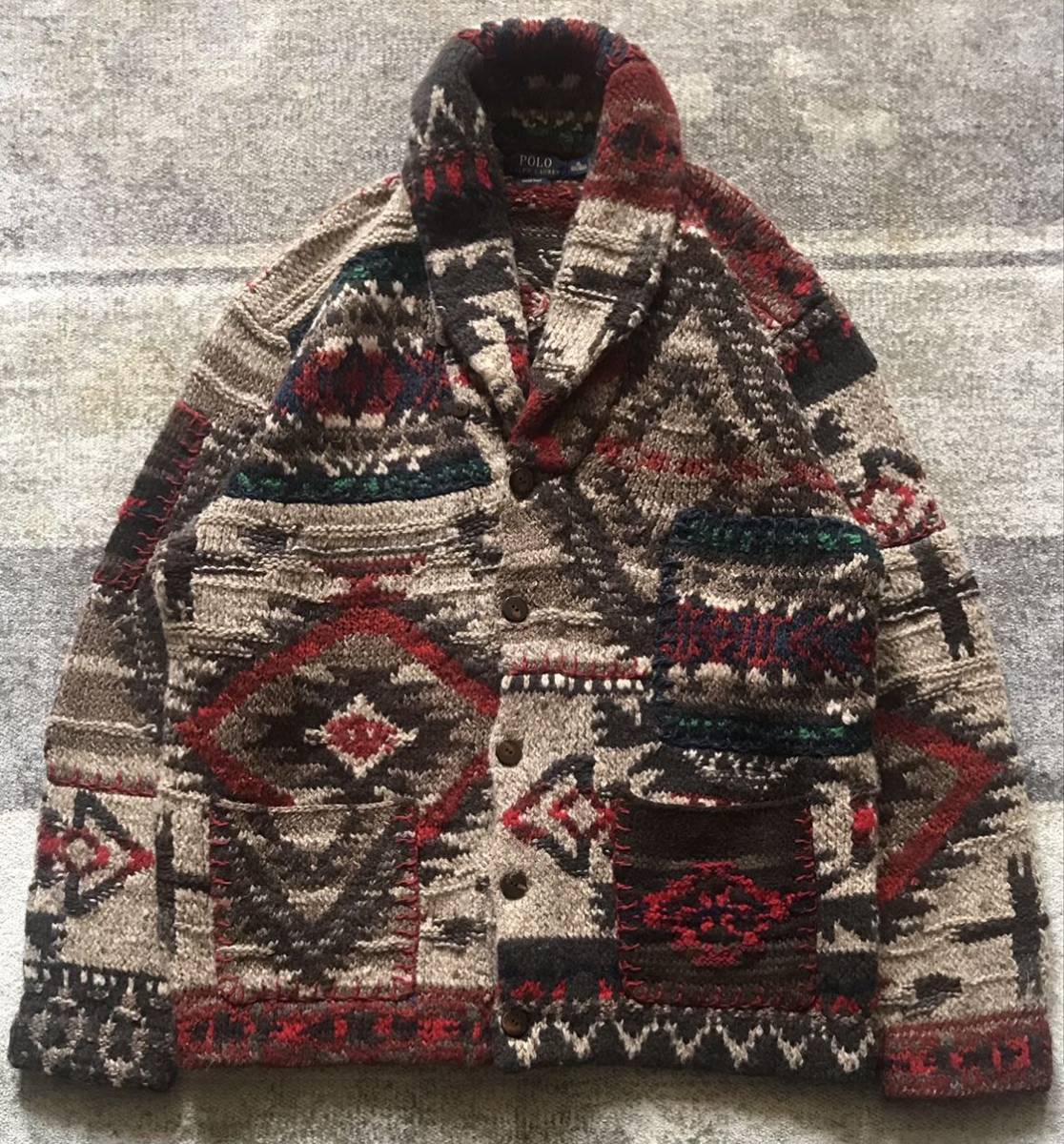至極の逸品 圧巻のパッチワーク×ネイティブ柄 ラルフローレン 至極の逸品 圧巻のパッチワーク×ネイティブ柄 ラルフローレン
