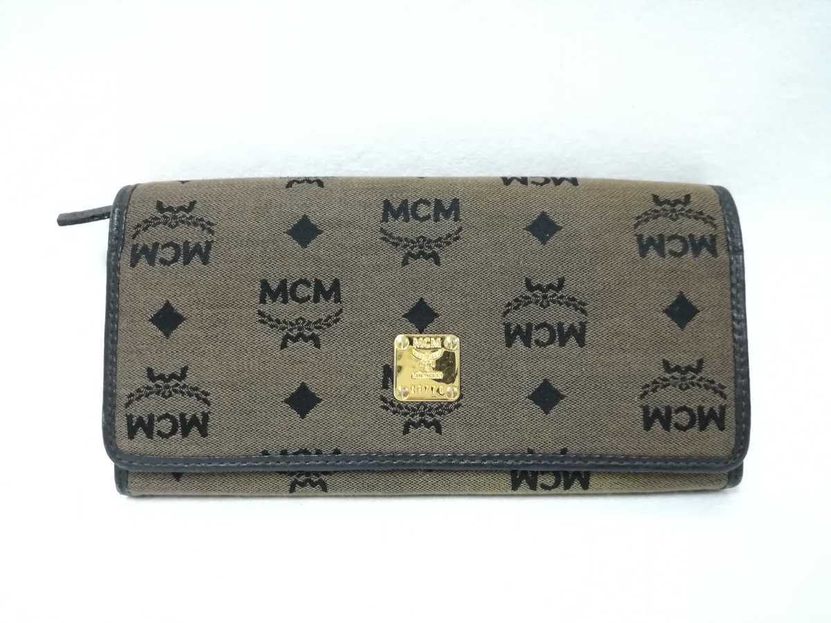 未使用　MCM エムシーエム　レザー折り財布　コインケース  黒　ブラック