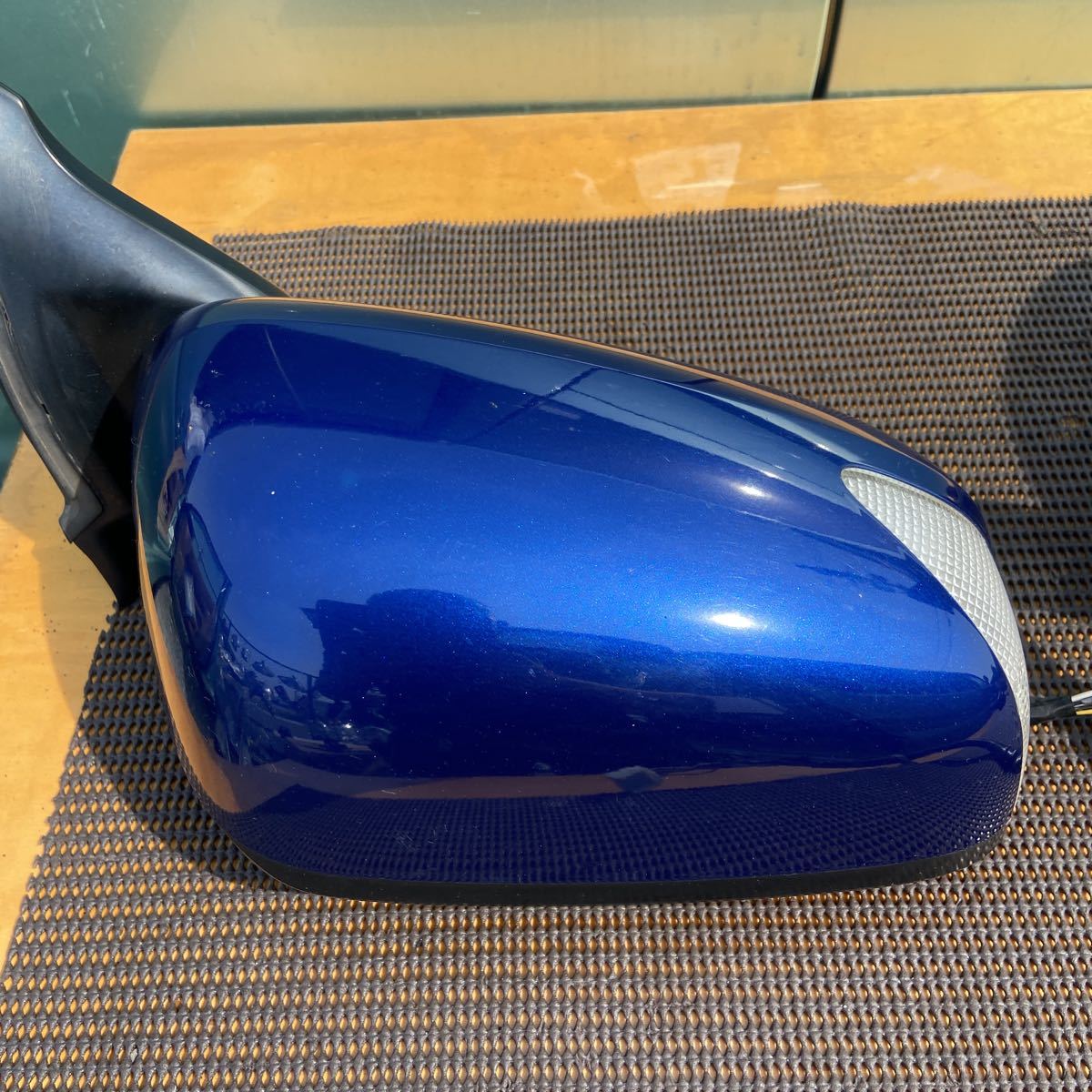  Honda Fit GE8 RS previous term original door mirror side mirror 9 pin mirror switch attaching inside with cover color B548P deep sapphire blue 