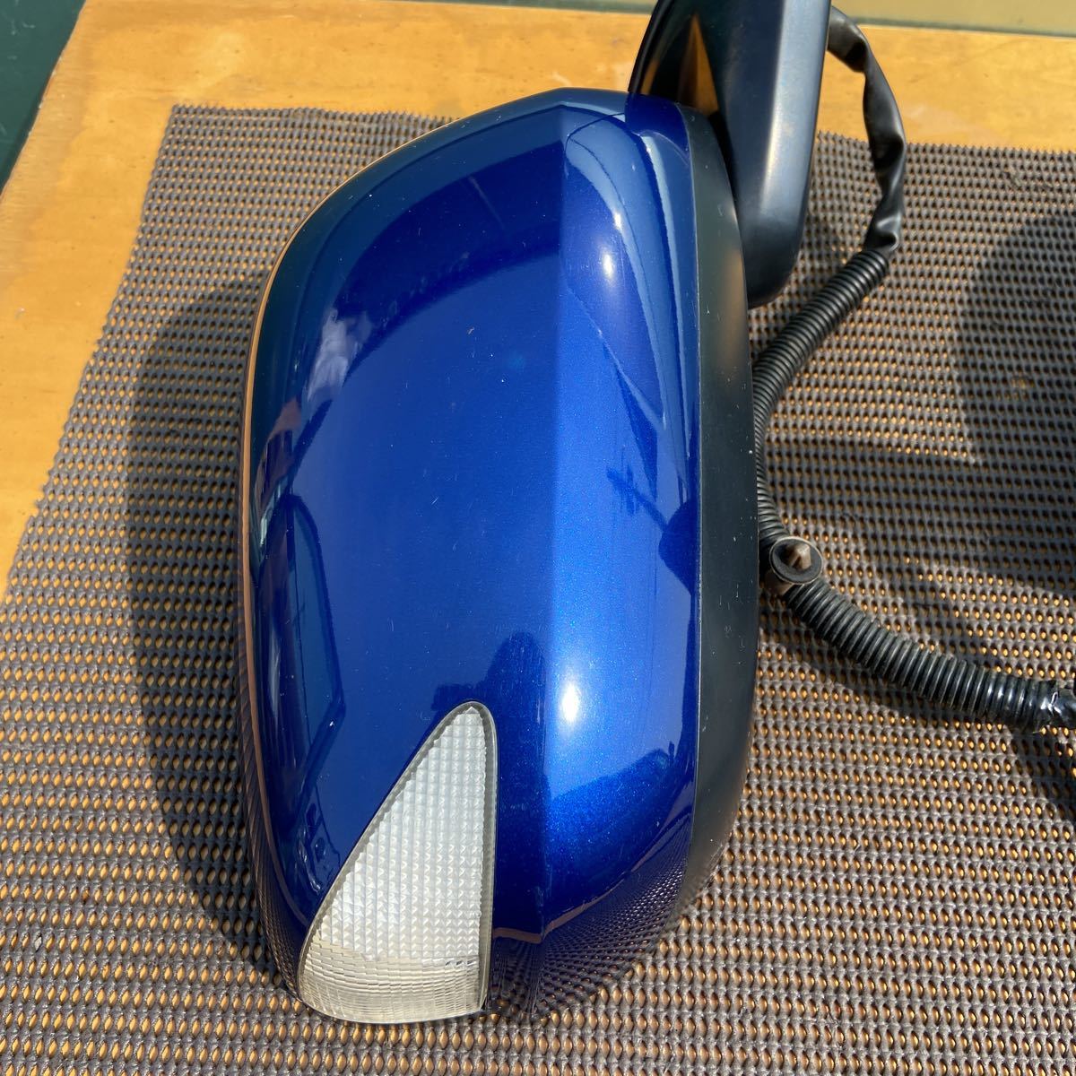  Honda Fit GE8 RS previous term original door mirror side mirror 9 pin mirror switch attaching inside with cover color B548P deep sapphire blue 