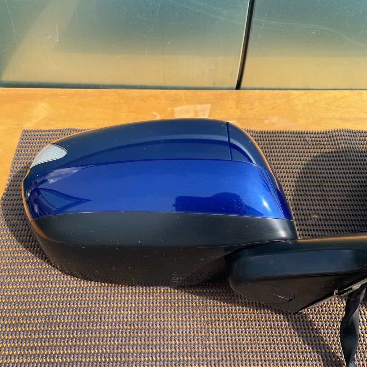  Honda Fit GE8 RS previous term original door mirror side mirror 9 pin mirror switch attaching inside with cover color B548P deep sapphire blue 