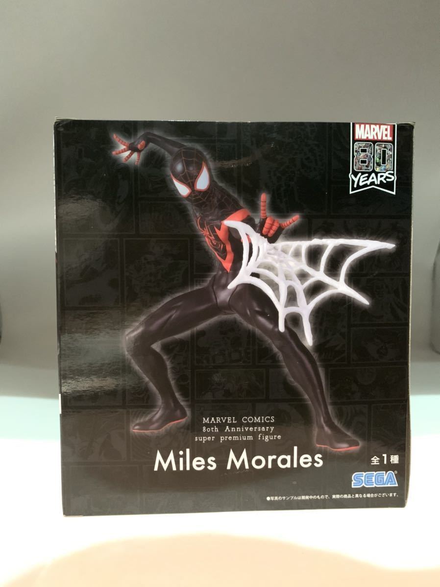 【未開封】マイルズ・モラレス　Miles Morales スーパープレミアムフィギュア MARVEL COMICS 80th Anniversary スパイダーマン　マーベル_画像1