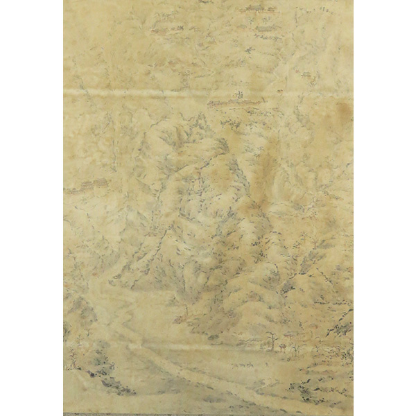 B-2221[ genuine work ] China * morning . autograph paper book@.. north . all map hanging scroll | China fine art Tang thing Tang . Korea China paper .