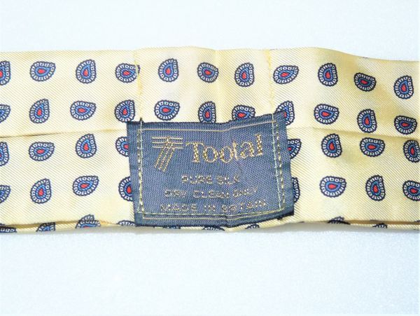 Tootal(トゥータル) シルクアスコットタイ ペーズリー柄 イギリス製 509417O52F03Aの画像3