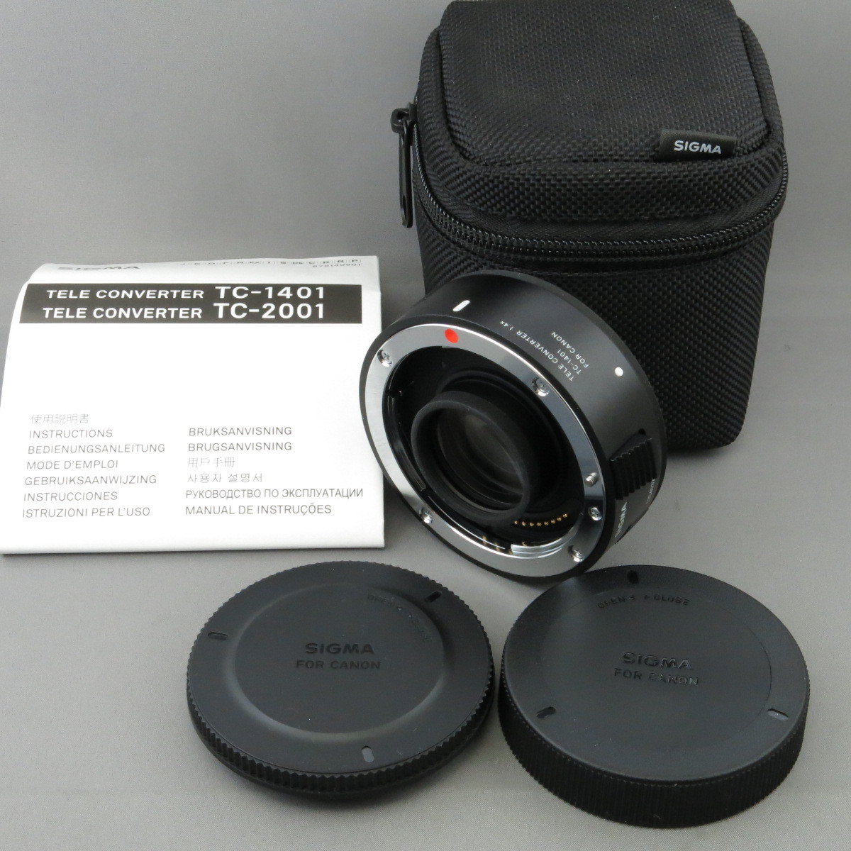 新品同様】SIGMAシグマ TC-1401 キヤノンEF用 ☆NO.5826 bpbd