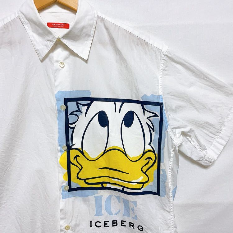 90s ICEBERG DISNEY アイスバーグ ディズニー ドナルド シャツ 古着