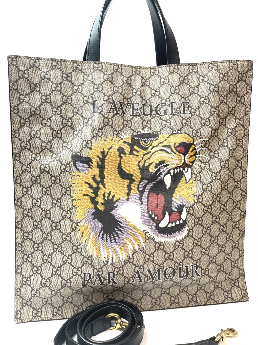 極上美品◇本物◇グッチGUCCI GGスプリーム2wayトートバッグショルダー