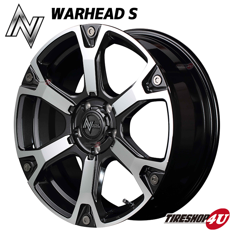 4本セット ナイトロパワー WARHEAD S 17x7.0J 5/114.3 +45 ガンメタ MUDSTAR RADIAL M/T 245/65R17 マッドスター RAV4 CX-5 アウトバック_画像6