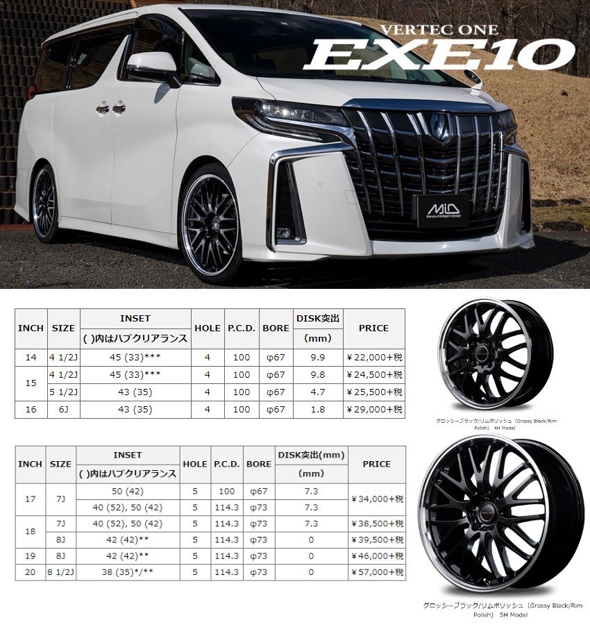 4本セット 軽量ホイール VERTEC ONE EXE10 15x5.5J 4/100 GBRP TOYO NANOENERGY3+ トーヨー 低燃費タイヤ 185/65R15 デミオ ヤリス アクアの画像2