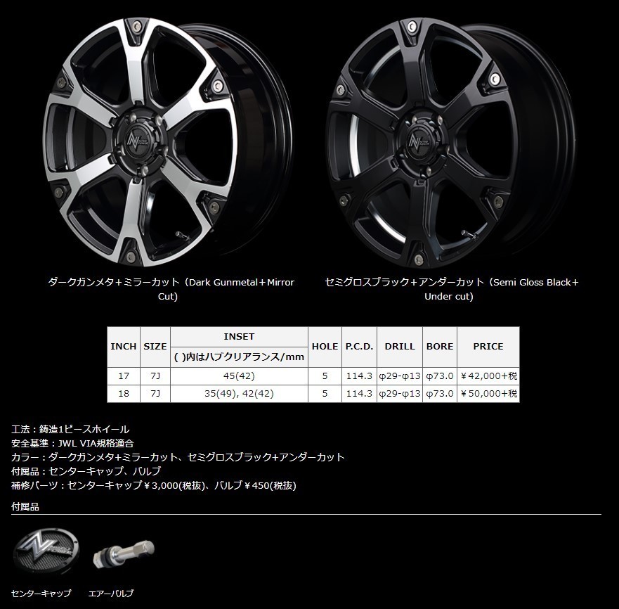 4本セット NITRO POWER WARHEAD S 17x7.0J 5/114.3 45 ブラック MUDSTAR RADIAL M/T 225/65R17 RAV4 ハリアー CX-8 CX-5 ホワイトレター MT_画像3