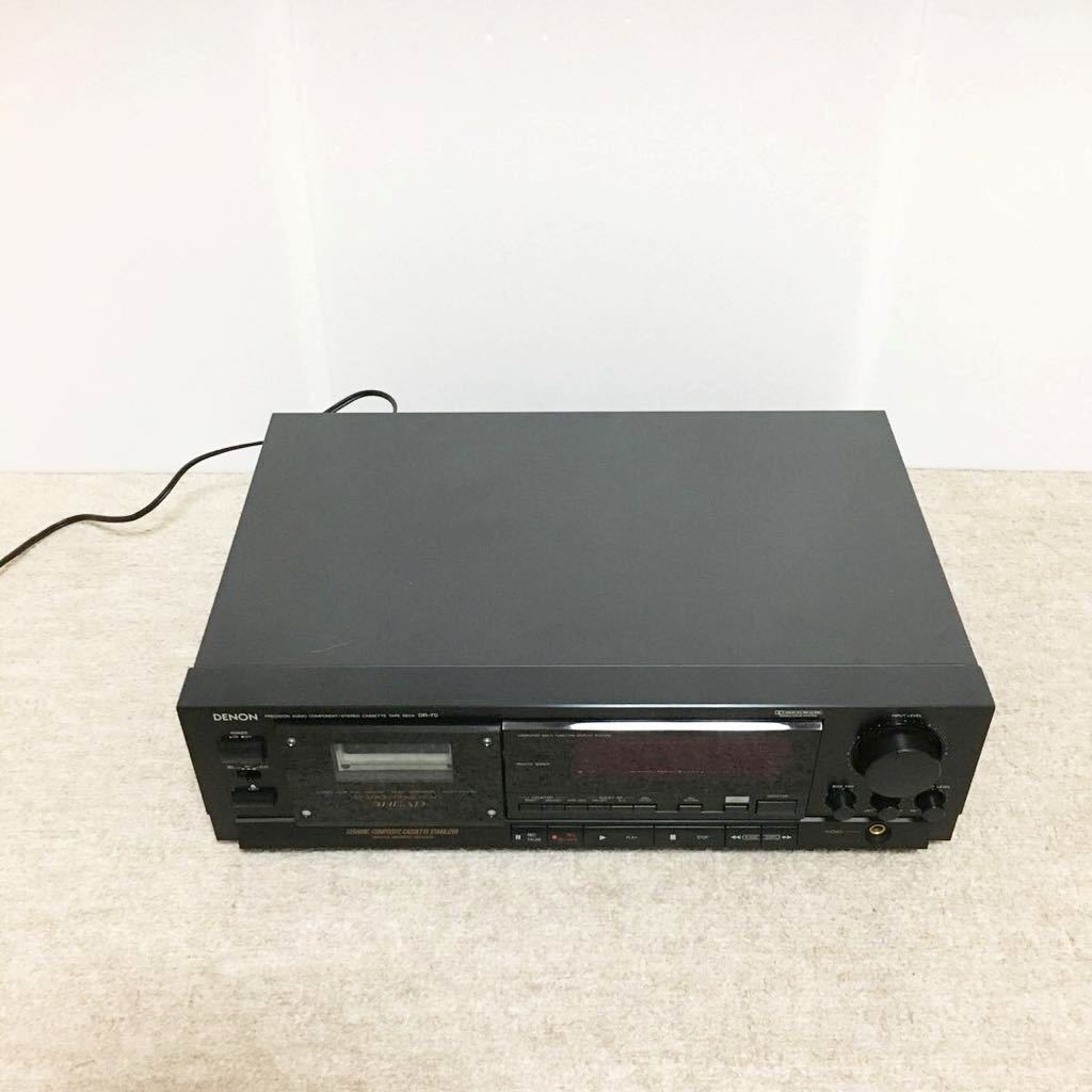 のトップク】 デノン DENON DR-70 カセットデッキ 3ヘッド リモコン