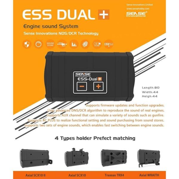 2スピーカーエンジンサウンドシミュレーター センス ESS-ONE ESS-DUALAxial SCX10 S20d2843425787_画像2