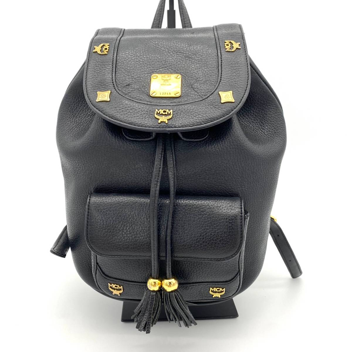 大人女性の 正規品 美品 MCM ミニリュックバッグ ヴィンテージ 巾着