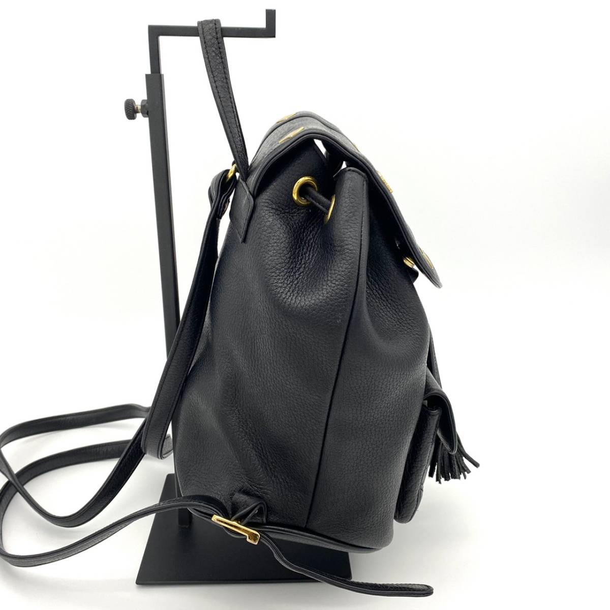 1円 美品 MCM エムシーエム ミニリュック レディース オールレザー