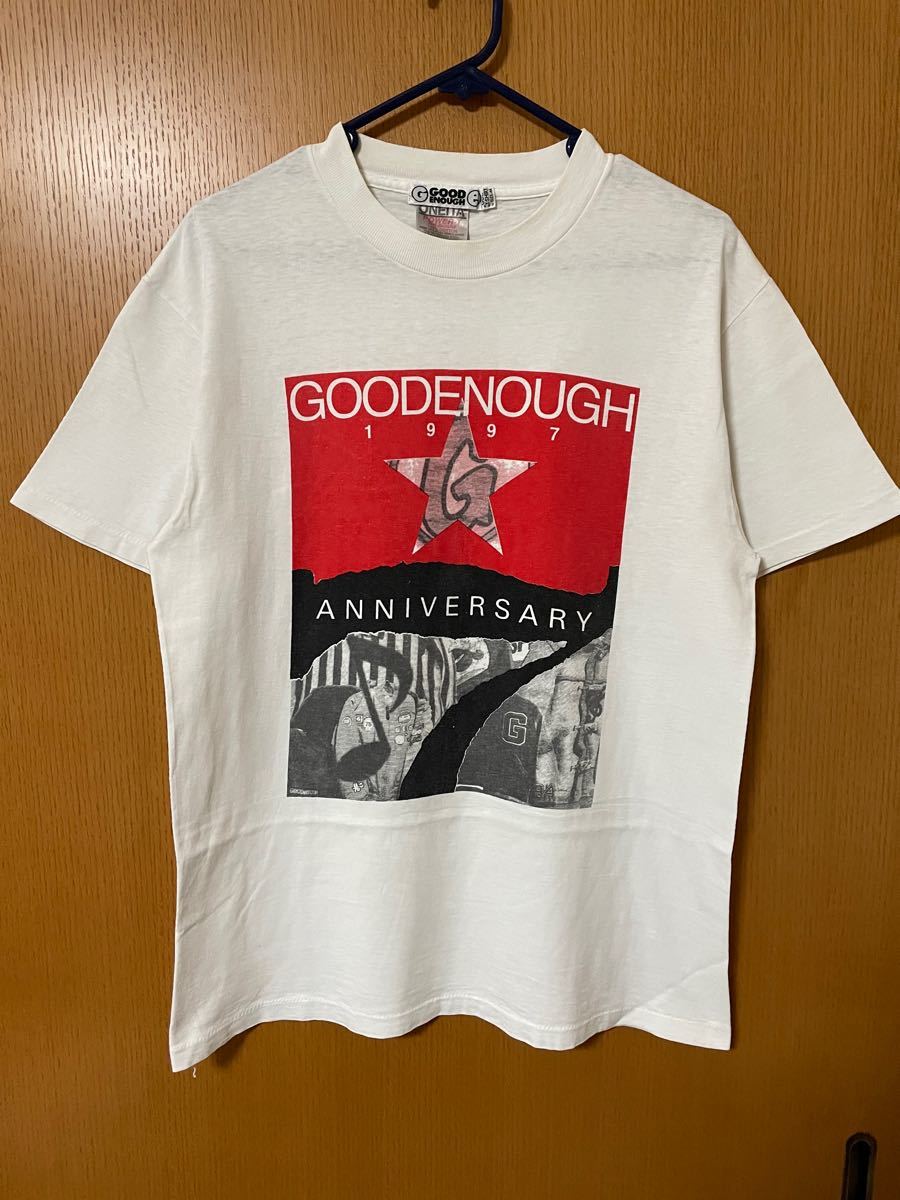 美品 初期 90'S GOODENOUGH 7周年 Tシャツ グッドイナフ 1997年 藤原