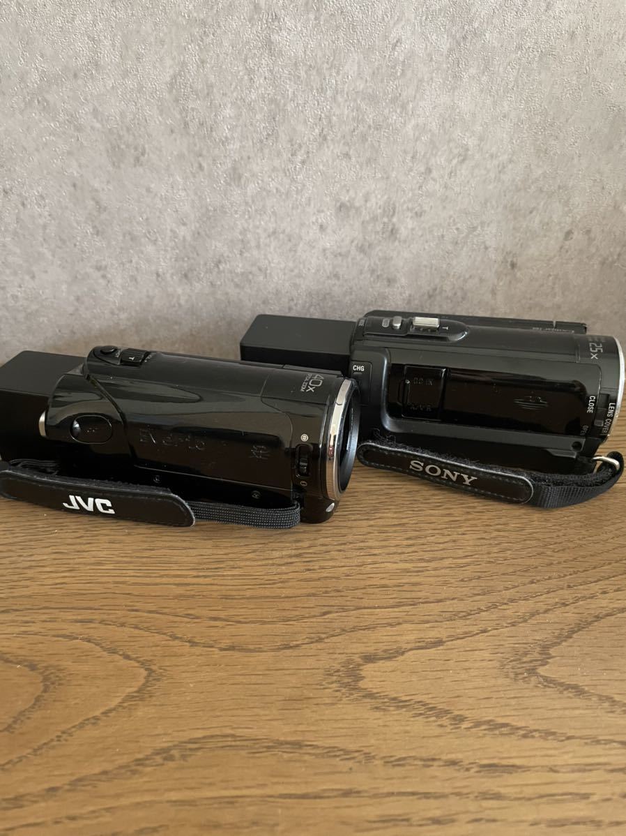 送料無料 SONY/ソニー デジタルHDビデオカメラ HDR-CX170 2010年製/JVC ビデオカメラ Everio 2010年製 ジャンク まとめ_画像10