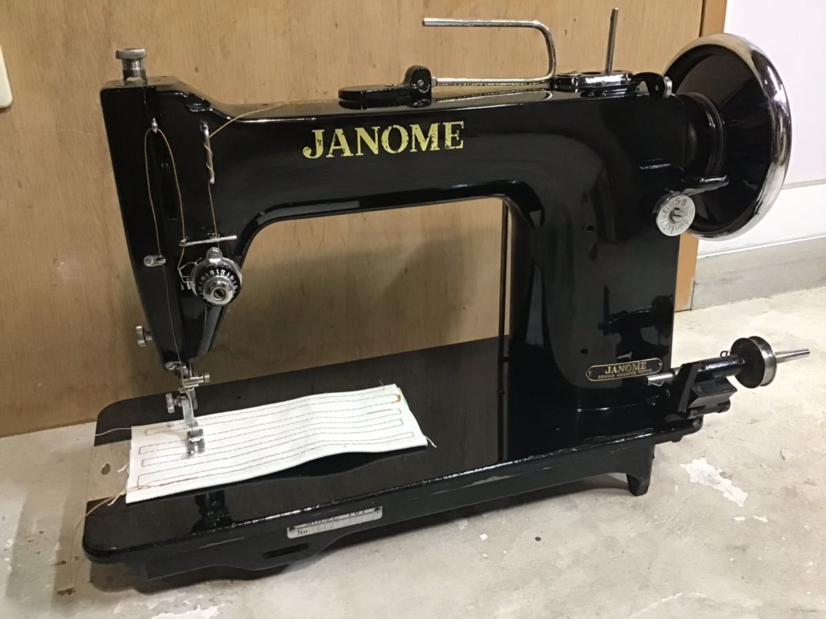 送料込　昭和レトロ　蛇の目　ジャノメ　janome 職業用ミシン 761 中古