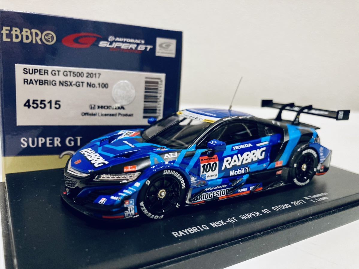 1/43エブロ レイブリック NSX-GT 山本尚貴/伊沢拓也 スーパー