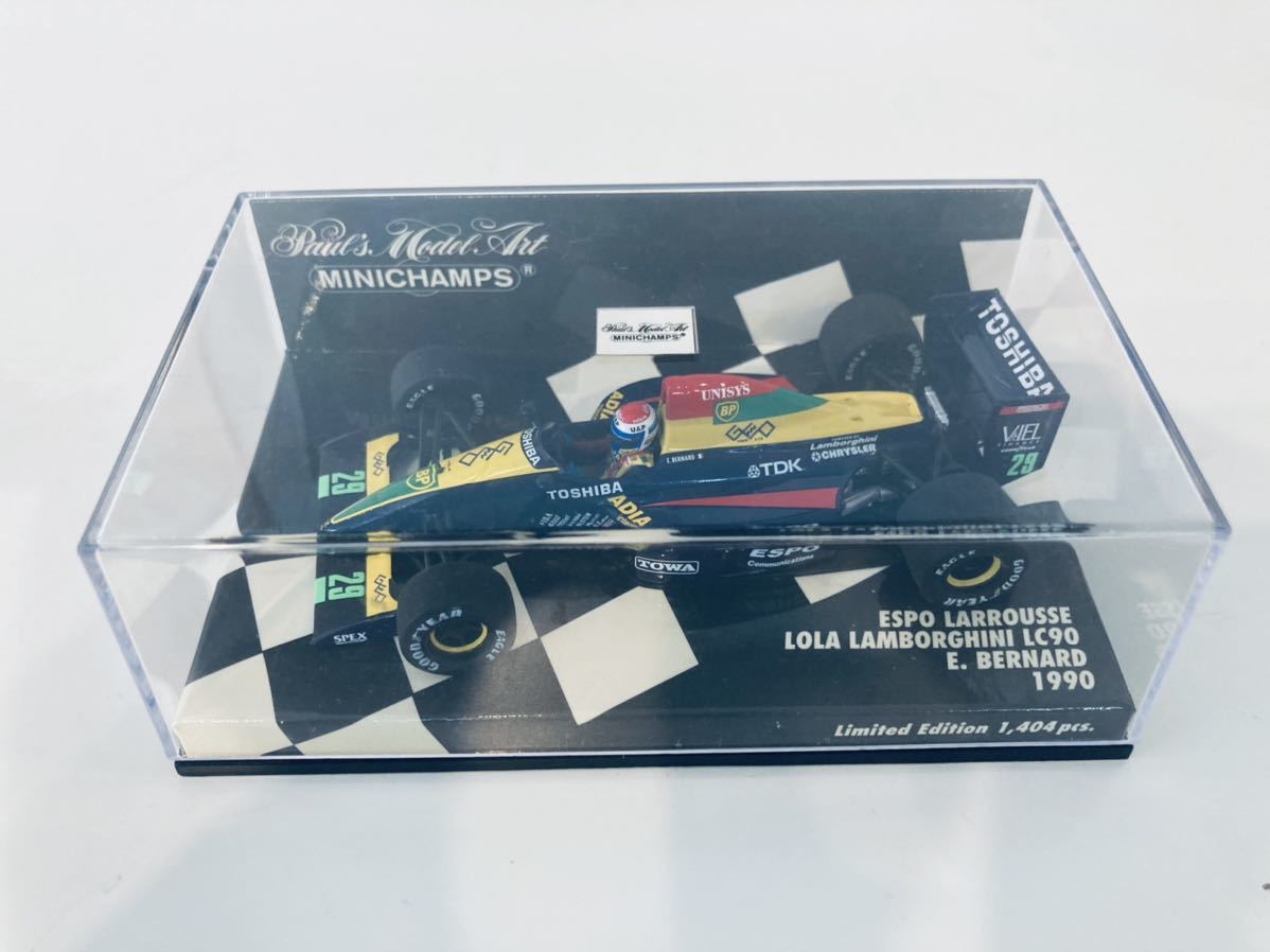 1/43 Minichamps ラルース ローラ ランボルギーニ LC90 E.ベルナール 1990_画像3