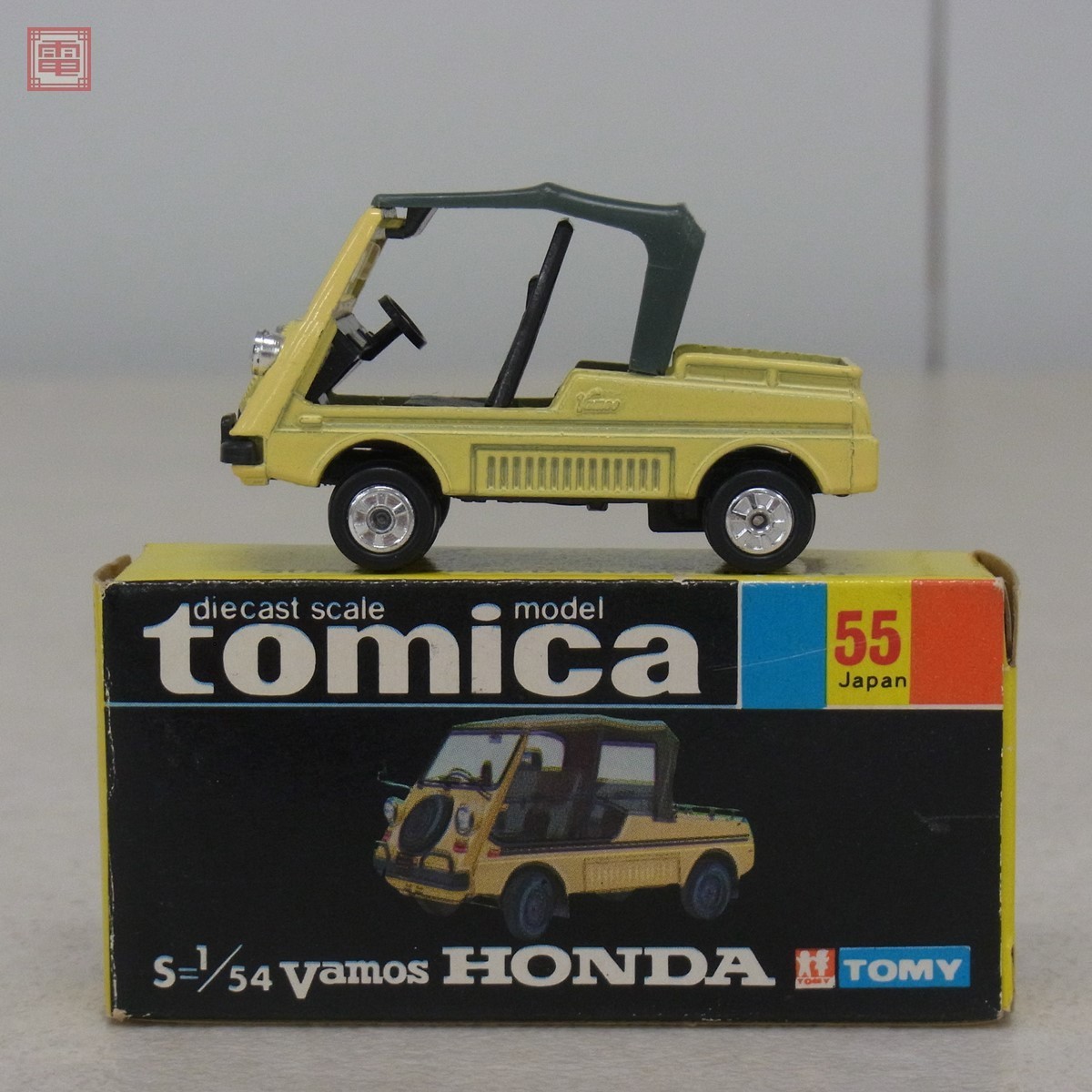 インポート・海外人気ブランド トミカ 日本製 黒 旧ホイール HONDA VAMOS ホンダ バモス No.55 乗用車