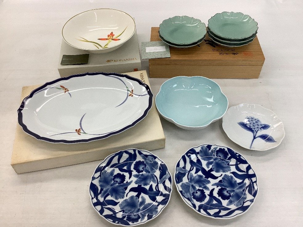 SALE/104%OFF】 深川製 青磁 桔梗型和皿揃 取り皿 10枚セット SALE/104%OFF】 深川製 青磁 桔梗型和皿揃 取り皿 10枚セット