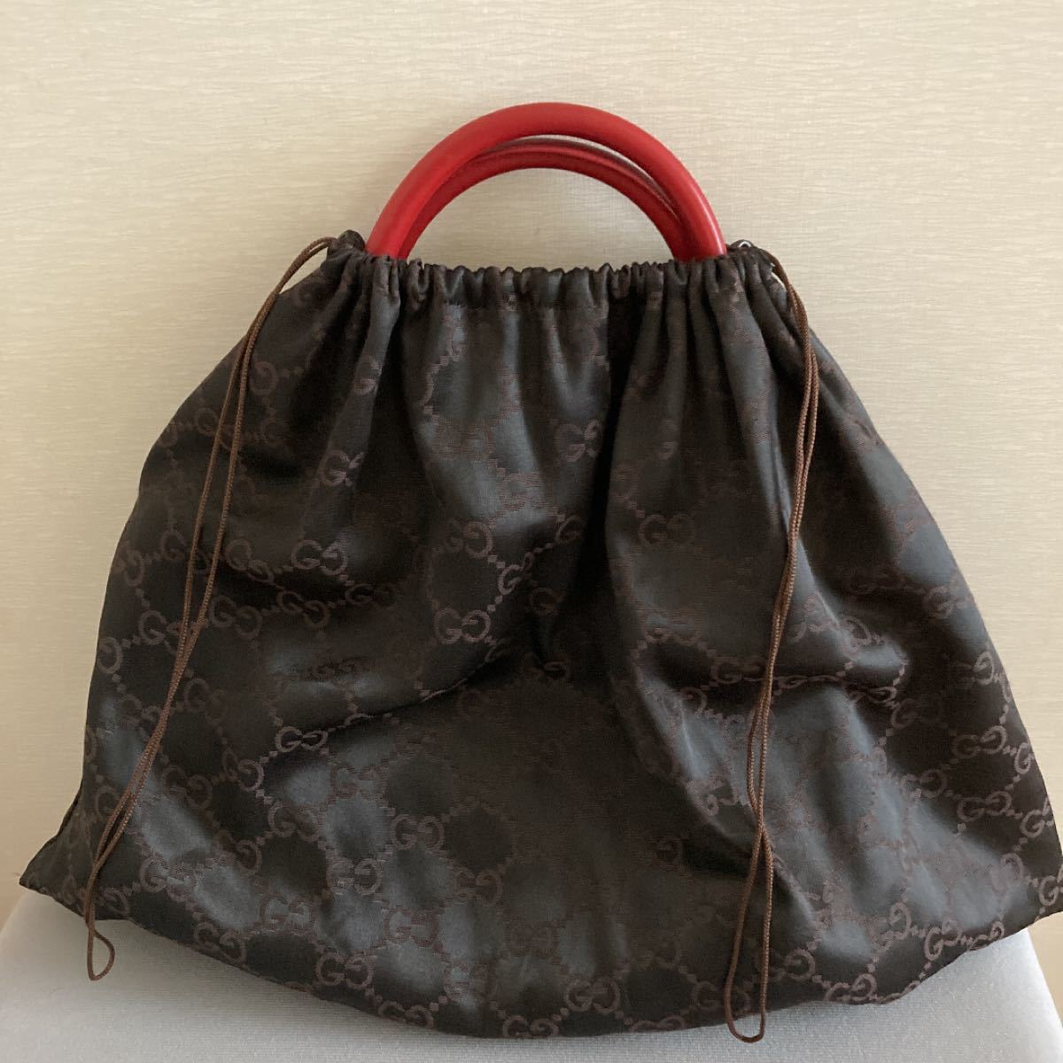 GUCCI グッチ バッグ ハンドバッグ ミニボストン 赤 GG柄 キャンバス
