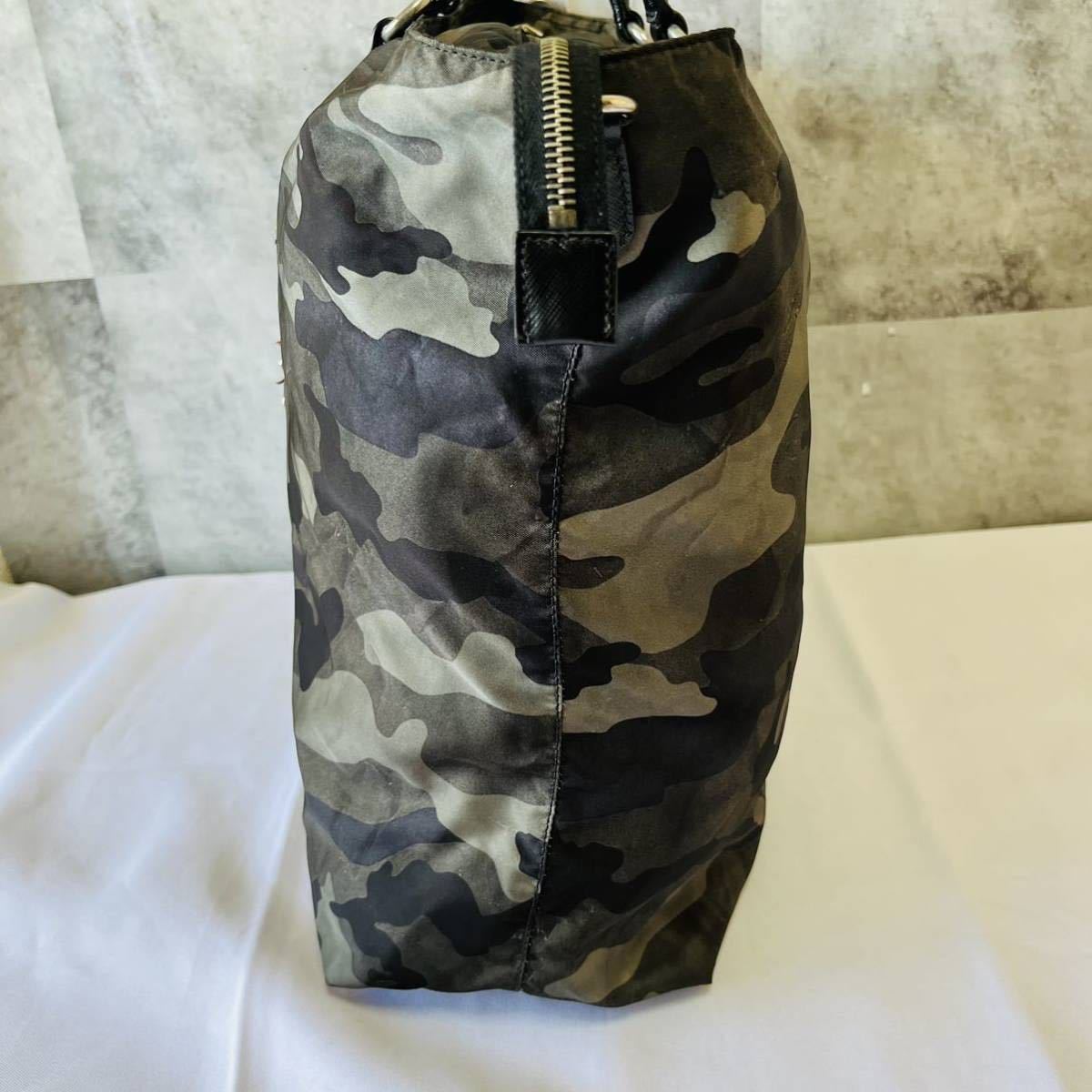 1円《超稀少・極美品》PRADA プラダ 迷彩 カモフラ 龍 ドラゴン 2way