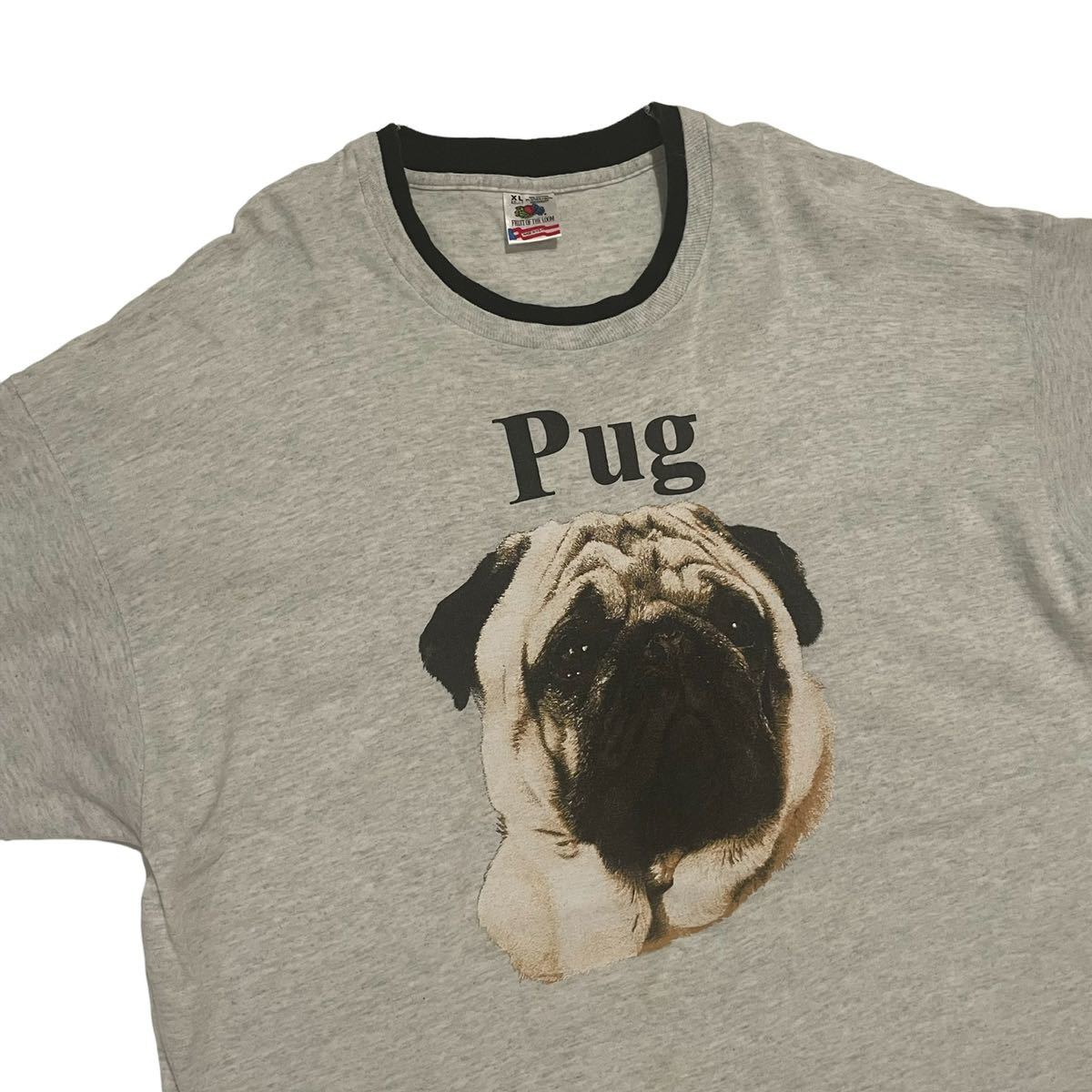 古着 fruit of the room pug パグ 犬 ドッグ Tシャツ | contifarma.pe