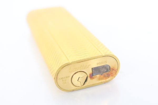 【ト滝】 貴重 Cartier カルティエ ライター ガスライター 金色 ゴールド ヴィンテージ 喫煙具 ケース付 DS720DEC08_画像2