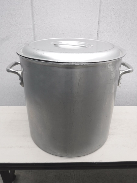 C572◆アルミ製◆寸胴鍋(蓋付) φ42cm 栃木 宇都宮 中古 業務用 厨房機器
