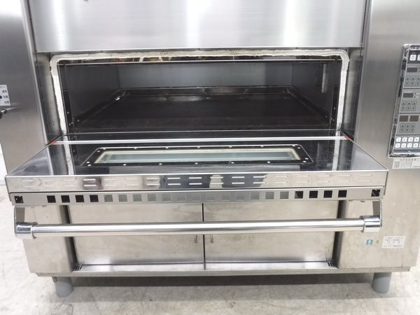 C2133* Fuji Mac *2 step deck oven NG22T-PPA city gas /100V 1350×1055×1600 [1. month with guarantee ] Tochigi Utsunomiya used kitchen equipment 