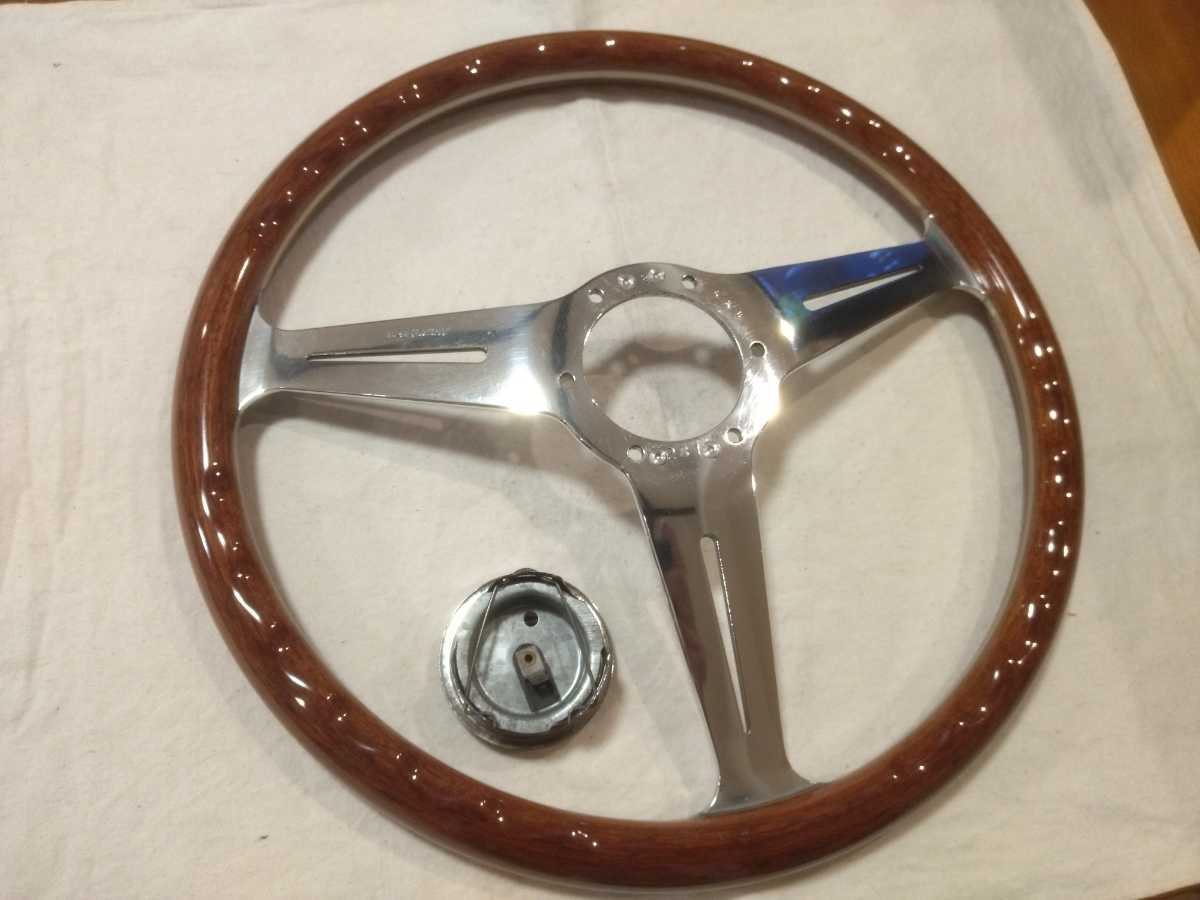 美品 ナルディ NARDI クラシック ウッド ステアリング 36パイ ホーン